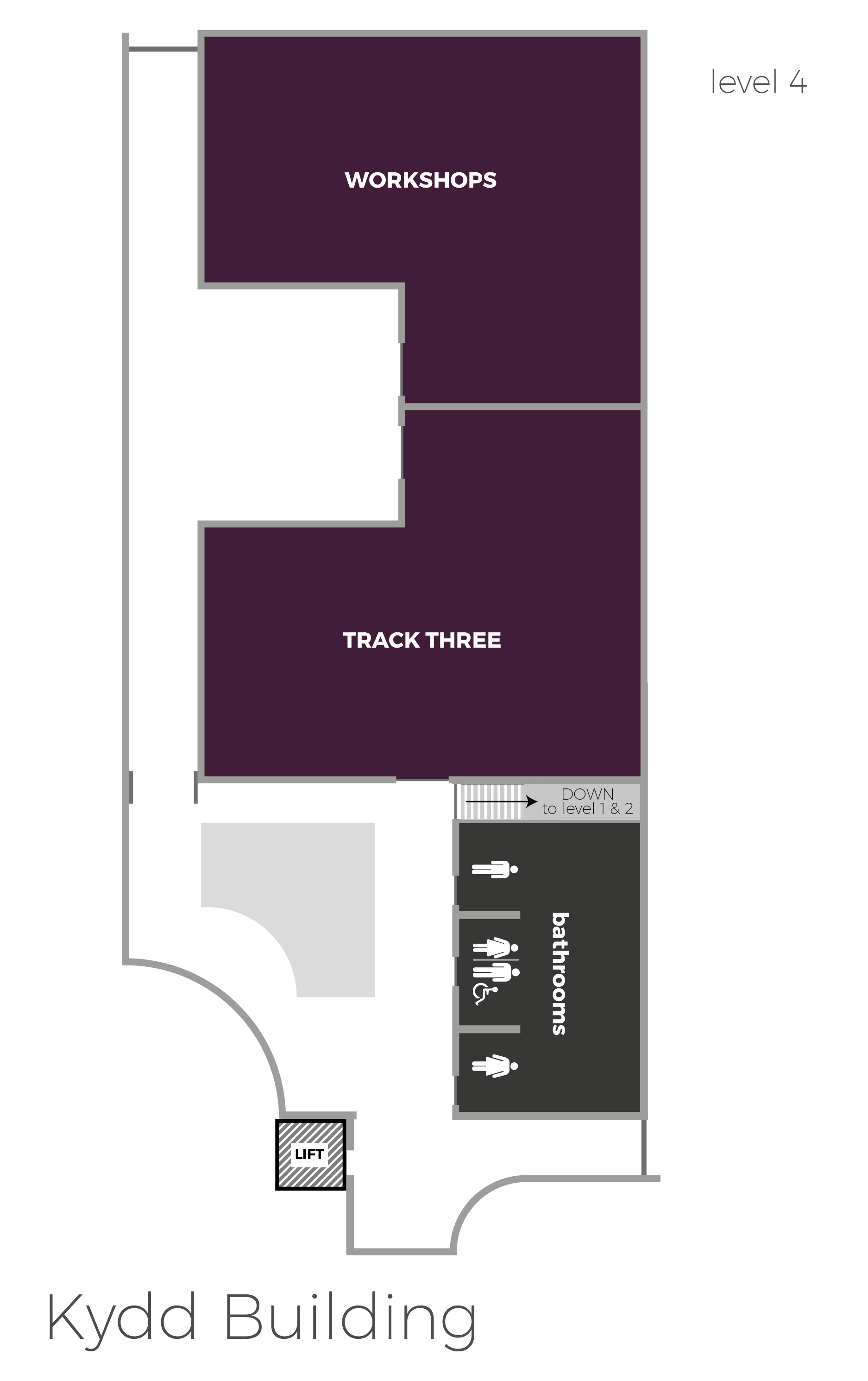 Map of the Kydd Building Level 4